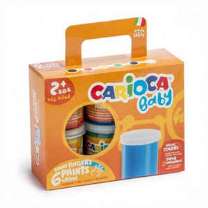 CARIOCA - CARIOCA 6 RENK YIKANABİLİR PARMAK BOYASI KO032