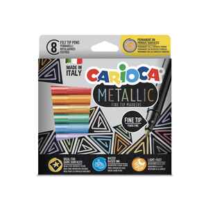 CARIOCA - CARIOCA 8 RENK METALİK KEÇELİ KALEM 43162