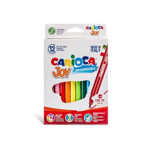 CARIOCA JOY 12 RENK YIKANABİLİR KEÇELİ KALEM 40614