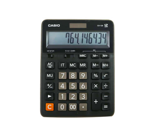 CASIO GX-12 B/S MASA ÜSTÜ HESAP MAKİNASI 12 HANE