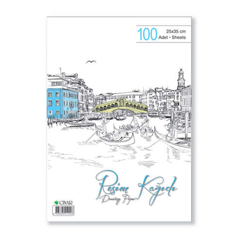 ÇINAR 24x34 RESİM KAĞIDI 120 gr 100 LÜ 41000