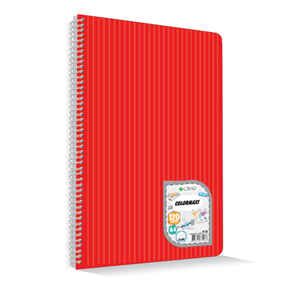ÇINAR - ÇINAR COLORMAXI A4 72 YP KARELİ PP KAPAK SPİRALLİ DEFTER 73002