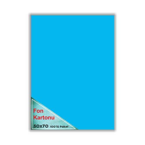 ÇINAR FON KARTONU AÇIK MAVİ 48x68 100'LÜ 50013