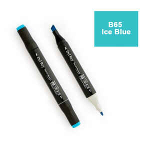 PEBEO - DEL REY TWIN MARKER B65 ICE BLUE ÇİFT UÇLU GRAFİK KALEMİ MN-DR065