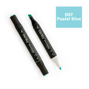 PEBEO - DEL REY TWIN MARKER B67 PASTEL BLUE ÇİFT UÇLU GRAFİK KALEMİ MN-DR067