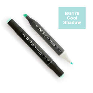 PEBEO - DEL REY TWIN MARKER BG178 COOL SHADOW ÇİFT UÇLU GRAFİK KALEMİ MN-DR178