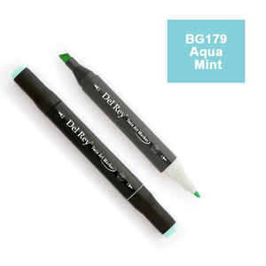 PEBEO - DEL REY TWIN MARKER BG179 AQUA MİNT ÇİFT UÇLU GRAFİK KALEMİ MN-DR179