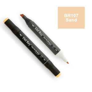 PEBEO - DEL REY TWIN MARKER BR107 SAND ÇİFT UÇLU GRAFİK KALEMİ MN-DR107