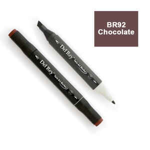 PEBEO - DEL REY TWIN MARKER BR92 CHOCOLATE ÇİFT UÇLU GRAFİK KALEMİ MN-DR092
