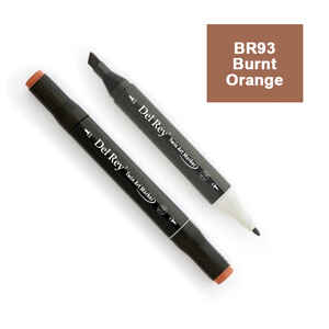 PEBEO - DEL REY TWIN MARKER BR93 BURNT ORANGE ÇİFT UÇLU GRAFİK KALEMİ MN-DR093