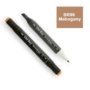 PEBEO - DEL REY TWIN MARKER BR96 MAHOGANY ÇİFT UÇLU GRAFİK KALEMİ MN-DR096