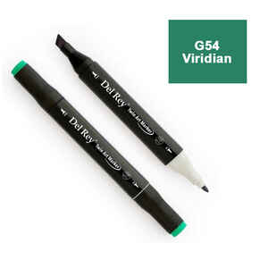 PEBEO - DEL REY TWIN MARKER G54 VİRİDİAN ÇİFT UÇLU GRAFİK KALEMİ MN-DR054
