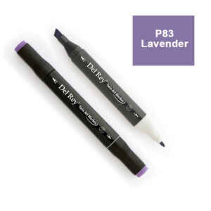PEBEO - DEL REY TWIN MARKER P83 LAVENDER ÇİFT UÇLU GRAFİK KALEMİ MN-DR083