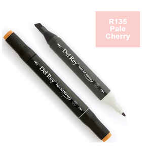 PEBEO - DEL REY TWIN MARKER R135 PALE CHERRY PİNK ÇİFT UÇLU GRAFİK KALEMİ MN-DR095
