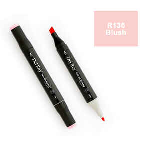 PEBEO - DEL REY TWIN MARKER R136 BLUSH ÇİFT UÇLU GRAFİK KALEMİ MN-DR136