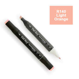 PEBEO - DEL REY TWIN MARKER R140 LIGHT ORANGE ÇİFT UÇLU GRAFİK KALEMİ MN-DR140
