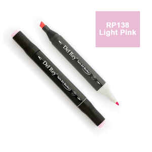 PEBEO - DEL REY TWIN MARKER RP138 LİGHT PİNK ÇİFT UÇLU GRAFİK KALEMİ MN-DR138