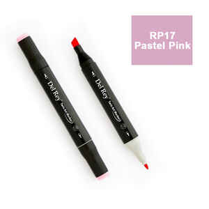 PEBEO - DEL REY TWIN MARKER RP17 PASTEL PİNK ÇİFT UÇLU GRAFİK KALEMİ MN-DR017