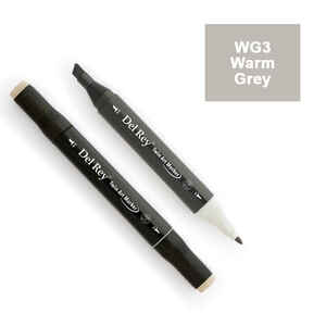 PEBEO - DEL REY TWIN MARKER WG3 WARM GREY ÇİFT UÇLU GRAFİK KALEMİ MN-DRWG3