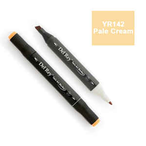 PEBEO - DEL REY TWIN MARKER YR142 PALE CREAM ÇİFT UÇLU GRAFİK KALEMİ MN-DR142
