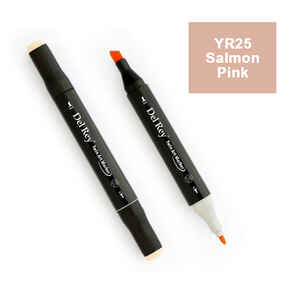 PEBEO - DEL REY TWIN MARKER YR25 SALMON PİNK ÇİFT UÇLU GRAFİK KALEMİ MN-DR025