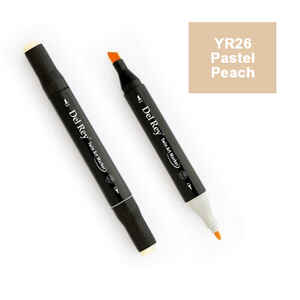 PEBEO - DEL REY TWIN MARKER YR26 PASTEL PEACH ÇİFT UÇLU GRAFİK KALEMİ MN-DR026