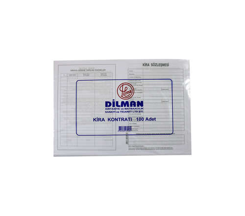 DİLMAN KİRA KONTRATI 100 LÜ