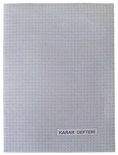 DİLMAN NUMARALI KARAR DEFTERİ KARTON KAPAK 40 YP.