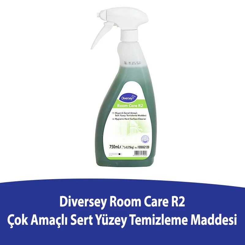 Diversey - Diversey Room Care R2 Çok Amaçlı Hijyenik Yüzey Temizleyici 750 ML (1)