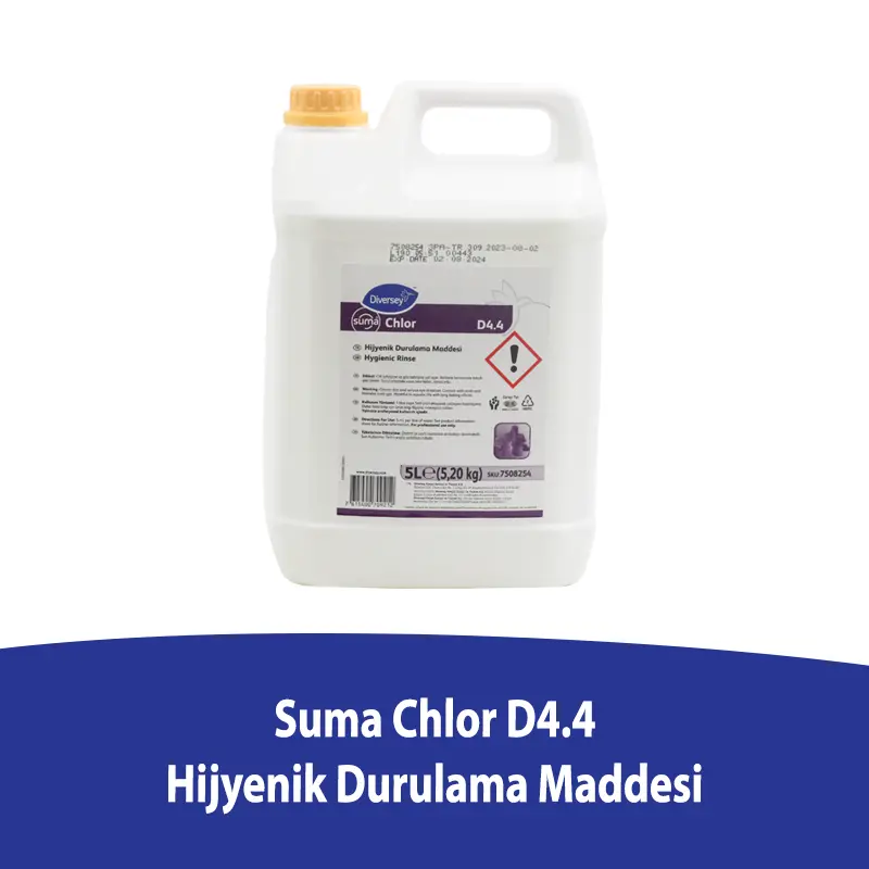 Diversey - Diversey Suma Chlor D4.4 Hijyenik Meyve ve Sebze Durulama Maddesi 5 Litre