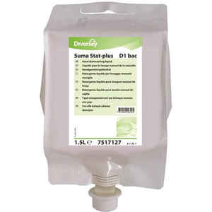 Diversey - Diversey Suma Stat Plus D1 Bac Elde Bulaşık Yıkama Deterjanı Konsantre 1,5 Lt