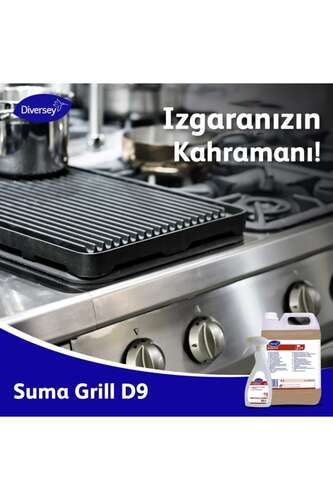 Diversey Suma Grill D9 Ağır Yağ Çözücü Fırın Temizleyici 5 Lt