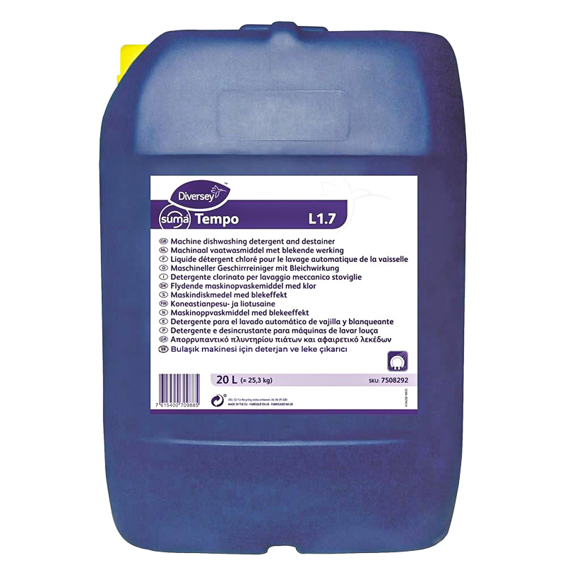 Diversey Suma Tempo L1.7 Klorlu Bulaşık Makinesi Deterjanı 20 L