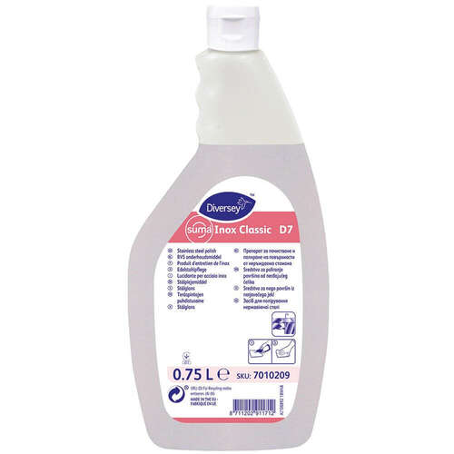 Diversey Suma Inox D7 Paslanmaz Çelik Parlatıcı 750 Ml