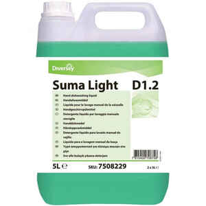 Diversey - Diversey Suma Light D1.2 Elde Bulaşık Yıkama Deterjanı 5 Lt