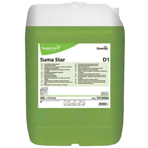 Diversey Suma Star D1 Elde Bulaşık Yıkama Deterjanı 20 Lt