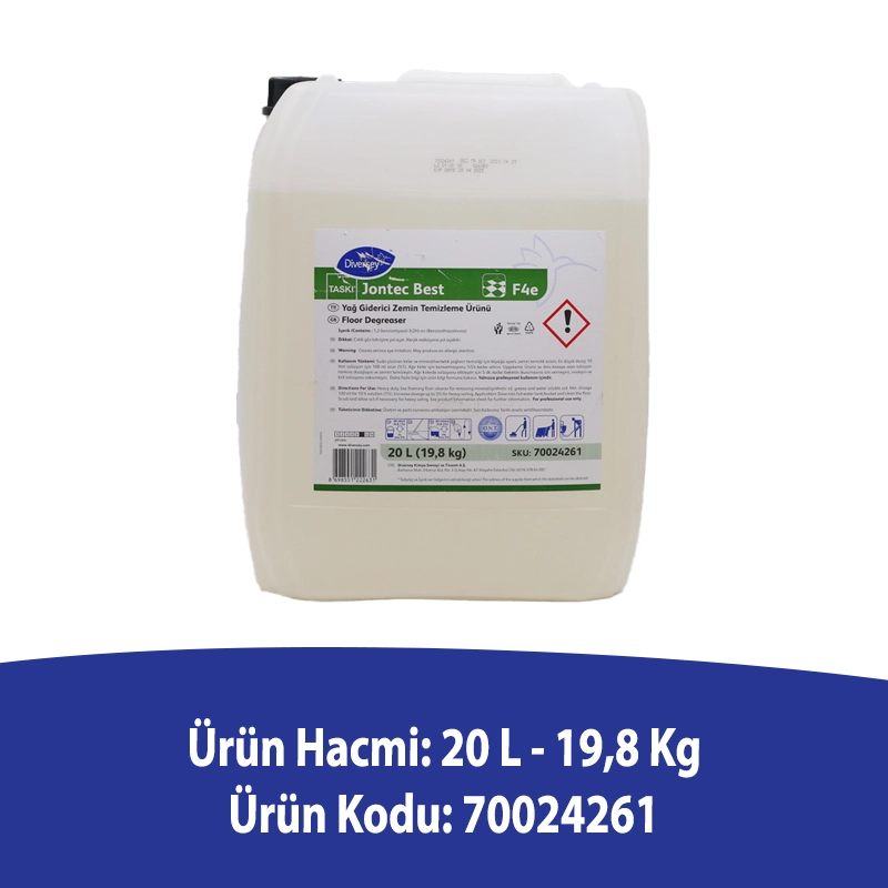 Diversey Taski Jontec Best F4E Ağır Kir ve Yağ Çözücü Yer Temizleyici 20 L - Thumbnail (2)