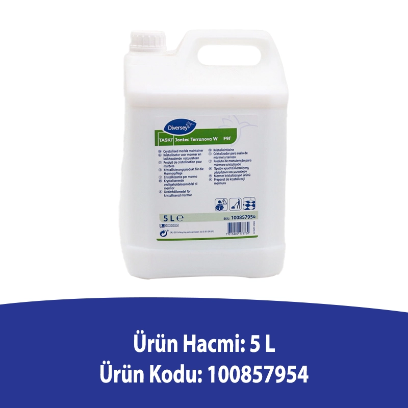 Diversey Taski Jontec Terranova Kristalizasyon Cilası Waxlı F9f 5L / 5,5 Kg - Thumbnail (2)
