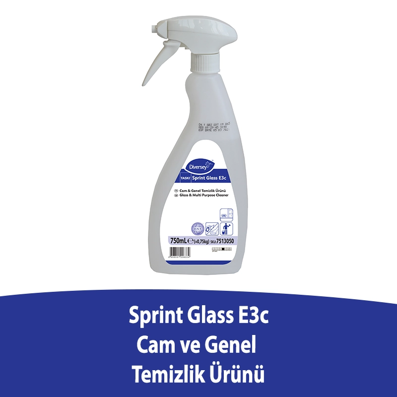 Diversey - Diversey Taski Sprint Glass Cam ve Parlak Yüzey Temizleyici 750 Ml (1)