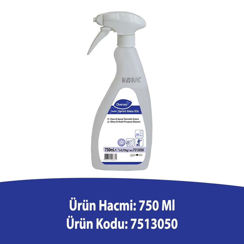 Diversey Taski Sprint Glass Cam ve Parlak Yüzey Temizleyici 750 Ml - Thumbnail (2)