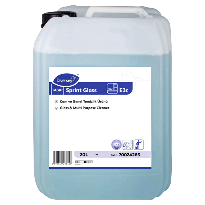Diversey - Diversey Taski Sprint Glass E3C Cam ve Parlak Yüzey Temizleme Ürünü 20 L