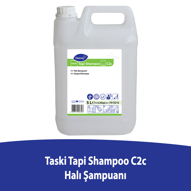 Diversey - Diversey Taski Tapi Shampoo C2c Halı Yıkama Şampuanı 5 L (1)