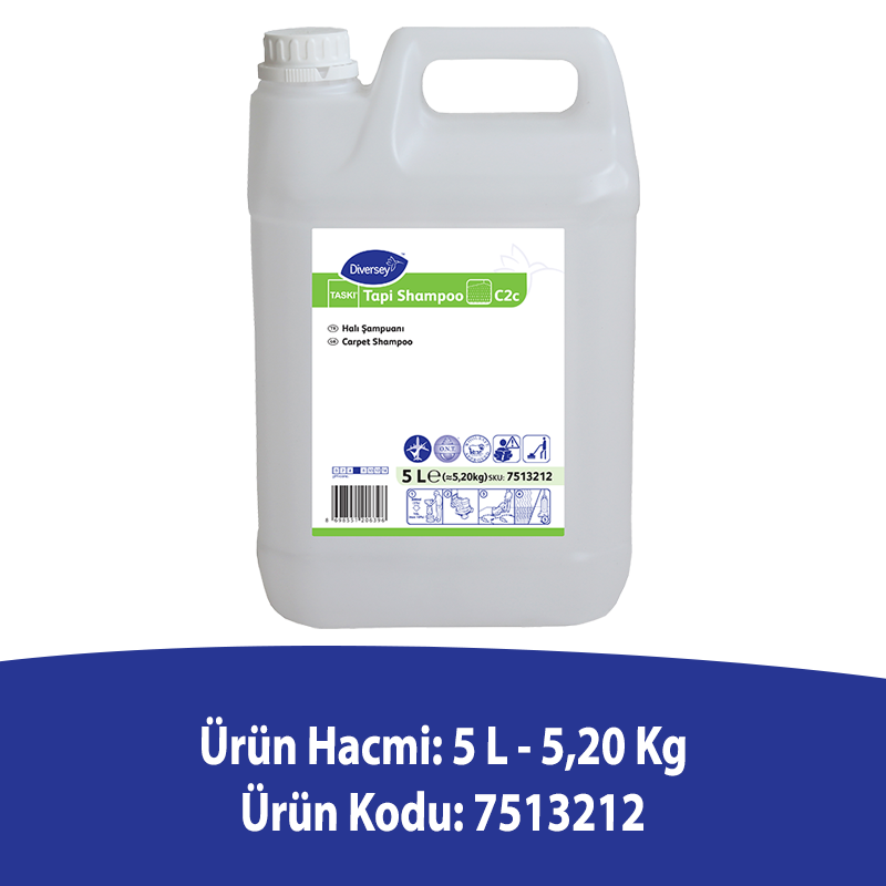 Diversey Taski Tapi Shampoo C2c Halı Yıkama Şampuanı 5 L - Thumbnail (2)