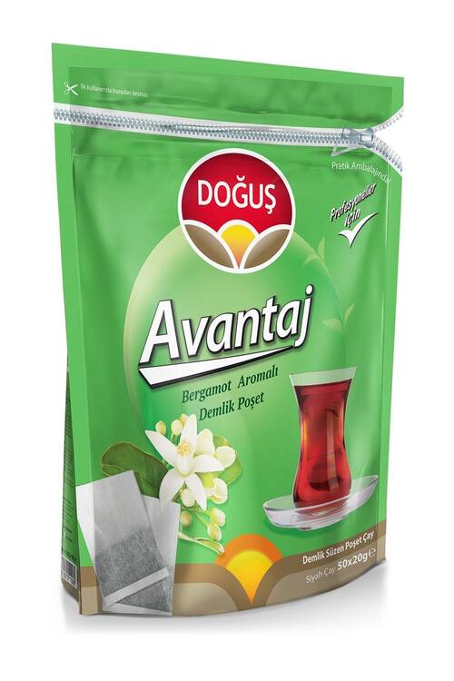 Doğuş Avantaj Bergamot Aromalı Demlik Poşet Çay 50x20 GR