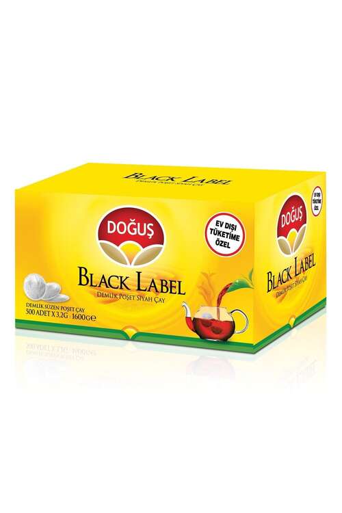 Doğuş - Doğuş Black Label Demlik Poşet Çay 500x3,2 GR