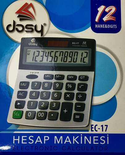 DOSY HESAP MAKİNASI ORTA BOY EC-17