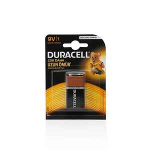 Duracell - Duracel 9 Volt Pil 1'li