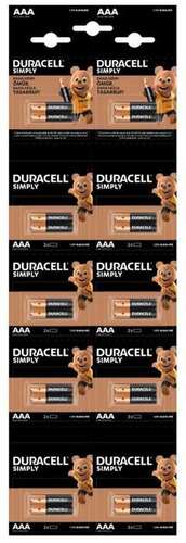 DURACELL AAA KARTELA PİL 20Lİ