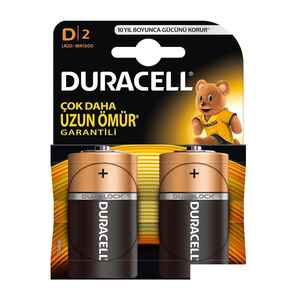 DURACELL - Duracell Büyük Boy Pil D 2 Li D2
