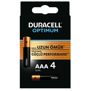 DURACELL OPTIMUM AAA İNCE PİL 4LÜ - Thumbnail